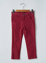 Pantalon chino rouge 3 POMMES pour fille seconde vue