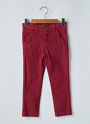 Pantalon chino rouge 3 POMMES pour fille