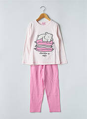 Pyjama rose ROSE POMME pour fille seconde vue