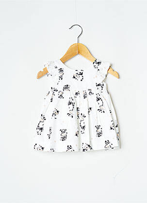 Robe mi-longue doublure manches courtes beige MAYORAL fille