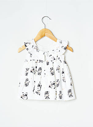 Robe mi-longue doublure manches courtes beige MAYORAL fille