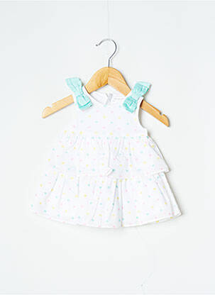 Robe mi-longue sans manche sans manche blanc MAYORAL fille