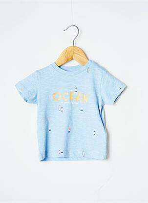 T-shirt stretch manches courtes bleu MAYORAL garcon