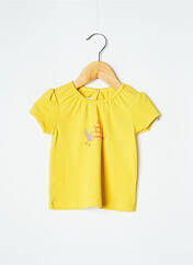 T-shirt jaune PETIT BATEAU pour fille seconde vue
