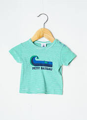 T-shirt vert PETIT BATEAU pour garçon seconde vue