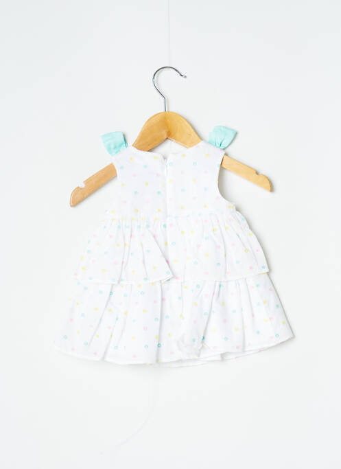 Robe mi-longue blanc MAYORAL pour fille