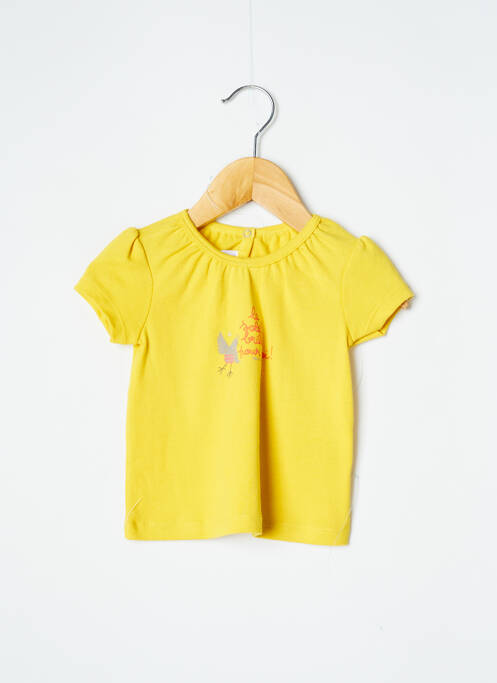 T-shirt jaune PETIT BATEAU pour fille