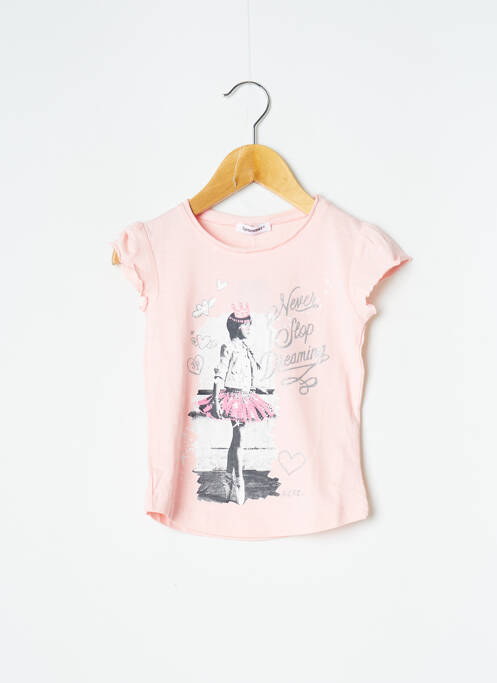 T-shirt rose 3 POMMES pour fille