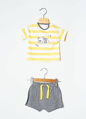 Ensemble short tissage jersey jaune MAYORAL garcon