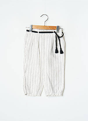 Pantalon droit resserrée sur le bas taille élastique beige MAYORAL fille