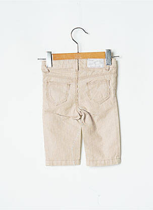 Pantalon droit coupe droite taille ajustable beige PETIT BATEAU garcon