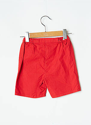 Short tissage popeline taille ajustable rouge PETIT BATEAU garçon
