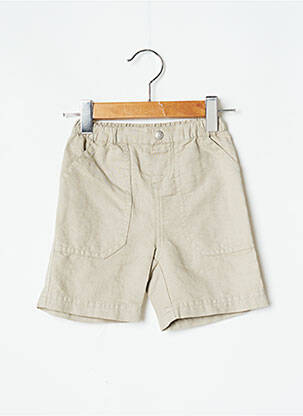 Short tissage popeline taille élastique beige PETIT BATEAU garcon