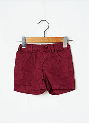 Short poches taille élastique rouge PETIT BATEAU fille