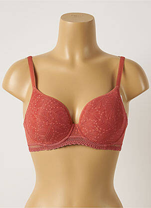 Soutien-gorge effet matière satinée haut soutien-gorge moulé rose SIMONE PERELE femme