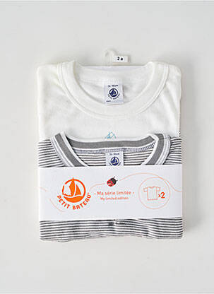 T-shirt gris PETIT BATEAU pour enfant