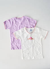 T-shirt violet PETIT BATEAU pour fille seconde vue