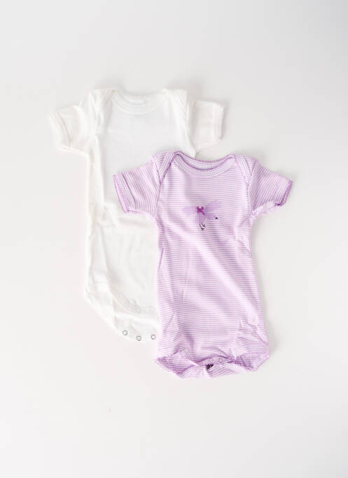 Body lingerie violet PETIT BATEAU pour enfant