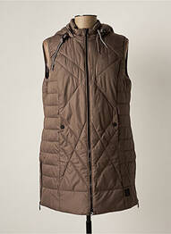 Doudoune poches a capuche marron RABE femme