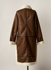 Manteau long marron K-DESIGN pour femme seconde vue