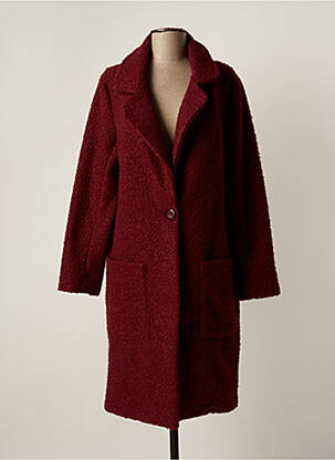 Manteau long rouge FILLE A SUIVRE pour femme