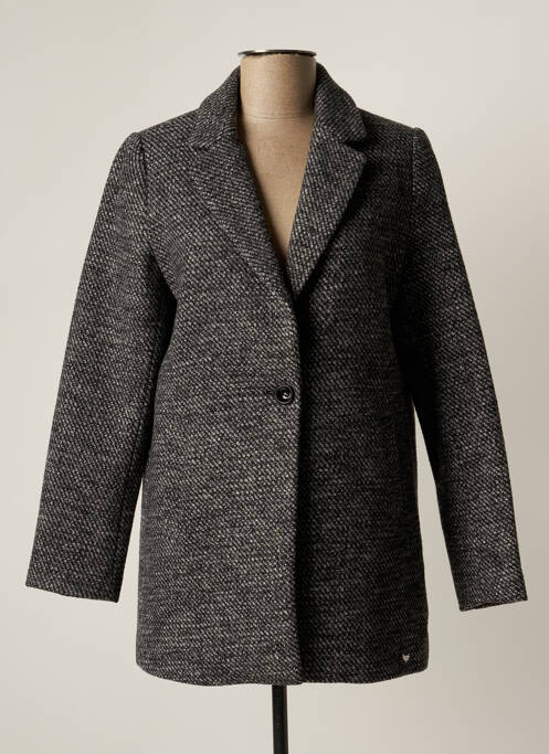 Manteau court gris LPB pour femme