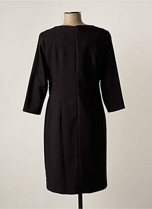 Robe mi-longue manches 3/4 manches 3/4 noir FRANCE RIVOIRE femme
