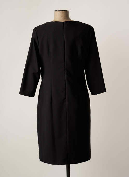 Robe mi-longue manches 3/4 manches 3/4 noir FRANCE RIVOIRE femme