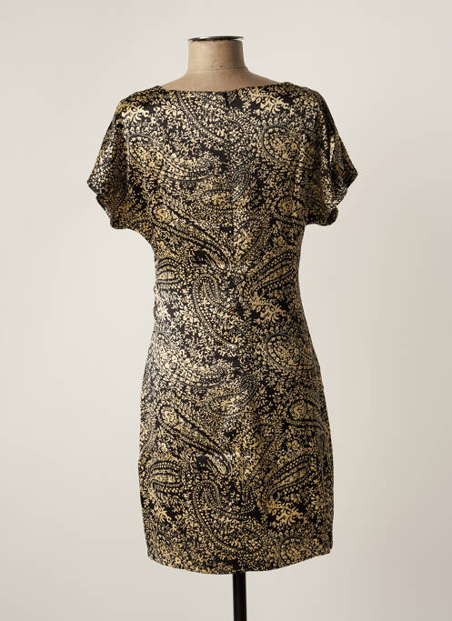 Robe courte fermeture zippée au dos manches courtes beige LES P'TITES BOMBES femme