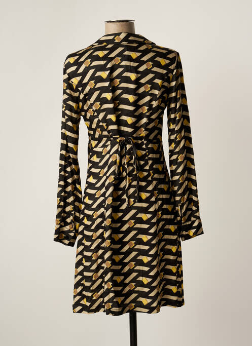 Robe mi-longue jaune SEE THE MOON pour femme