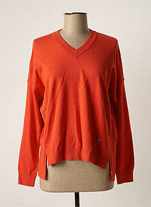 Pull col v manches longues orange LOLITAS&L femme