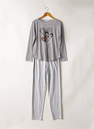 Pyjama gris MASSANA pour femme