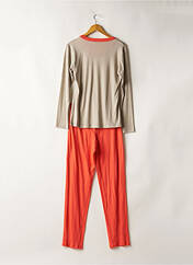 Pyjama orange VANIA pour femme seconde vue