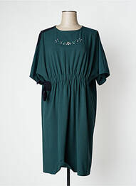 Robe mi-longue manches courtes manches courtes vert WEILL femme