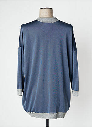 Gilet manches longues manches 3/4 bleu MONTAGUT femme