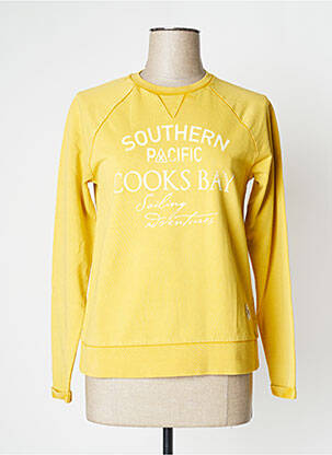 Sweat-shirt stretch manches longues jaune GAASTRA femme