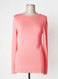 Pull col bateau manches longues rose WEILL femme
