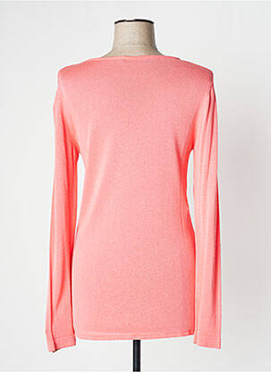 Pull col bateau manches longues rose WEILL femme