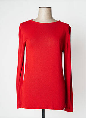 Pull col bateau manches longues rouge WEILL femme