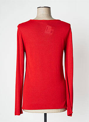 Pull col bateau manches longues rouge WEILL femme