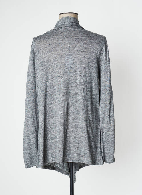 Gilet manches longues col châle gris J & W femme