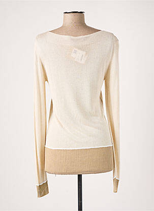 Pull col bateau manches longues beige WEILL femme