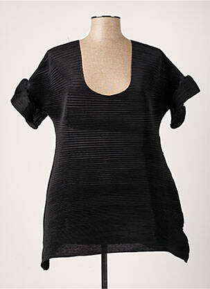 Top stretch manches courtes noir WEILL femme