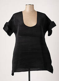 Top stretch manches courtes noir WEILL femme