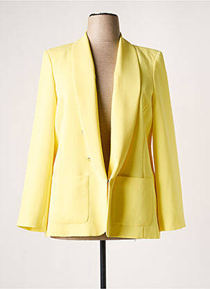 Blazer col châle jaune WEILL femme