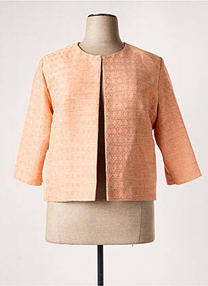 Veste chic col rond orange WEILL femme