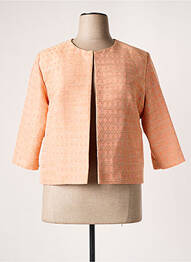 Veste chic col rond orange WEILL femme