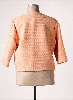 Veste chic col rond orange WEILL femme