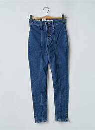 Jeans skinny tissage brut taille haute bleu LEVIS femme
