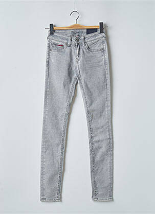 Jeans skinny stretch taille basse gris TOMMY HILFIGER femme